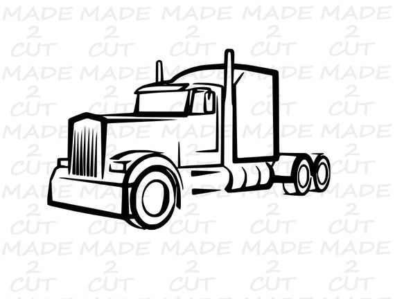 images 18 Wheeler Silhouette clipart library