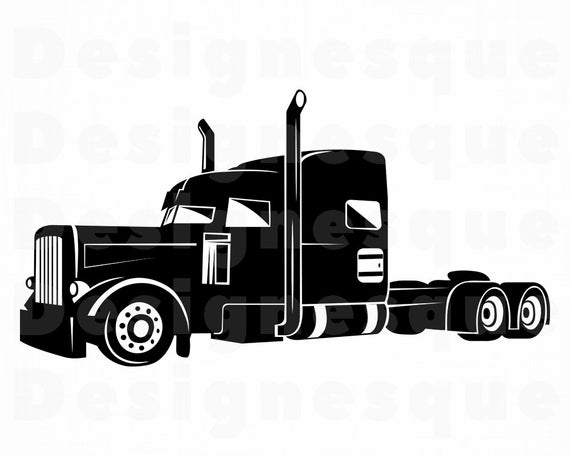 pix 18 Wheeler Silhouette 18 wheeler clipart vector and