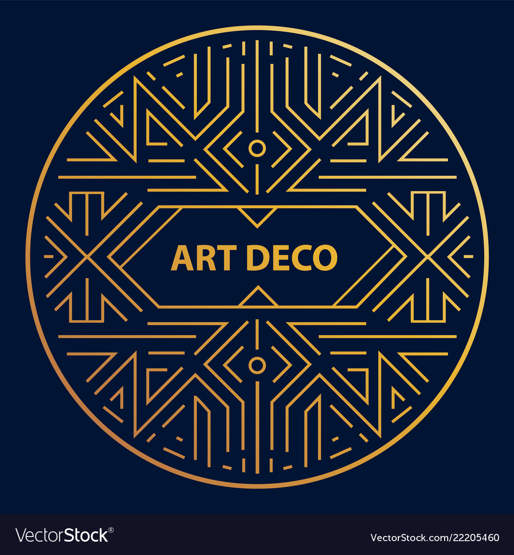 Art Deco Circle Pattern - Serunen