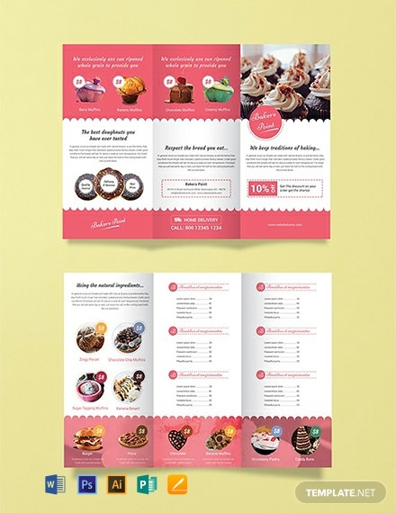 pix Cake Brochure cake shop flyer design fribly