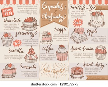 wallpapers Cake Brochure cake shop flyer brochure design on behance