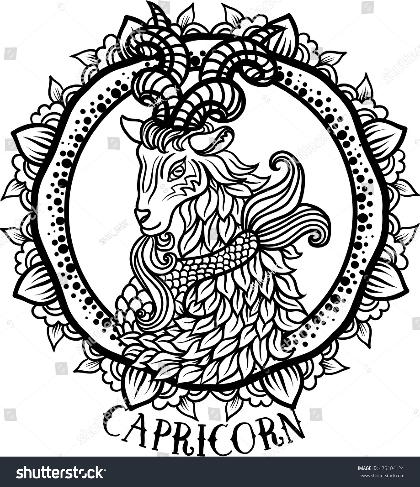 pix Capricorn Coloring Pages For Adults 123rf