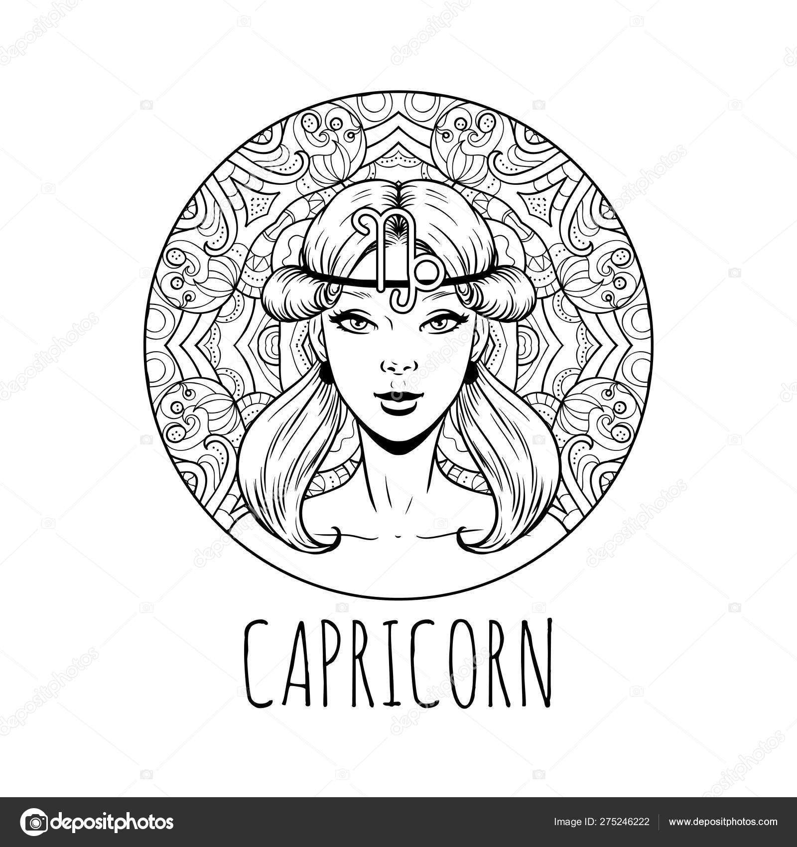 photo Capricorn Coloring Pages For Adults etsy