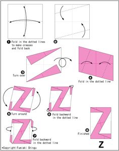 How To Fold Origami Alphabet Letters - Serunen