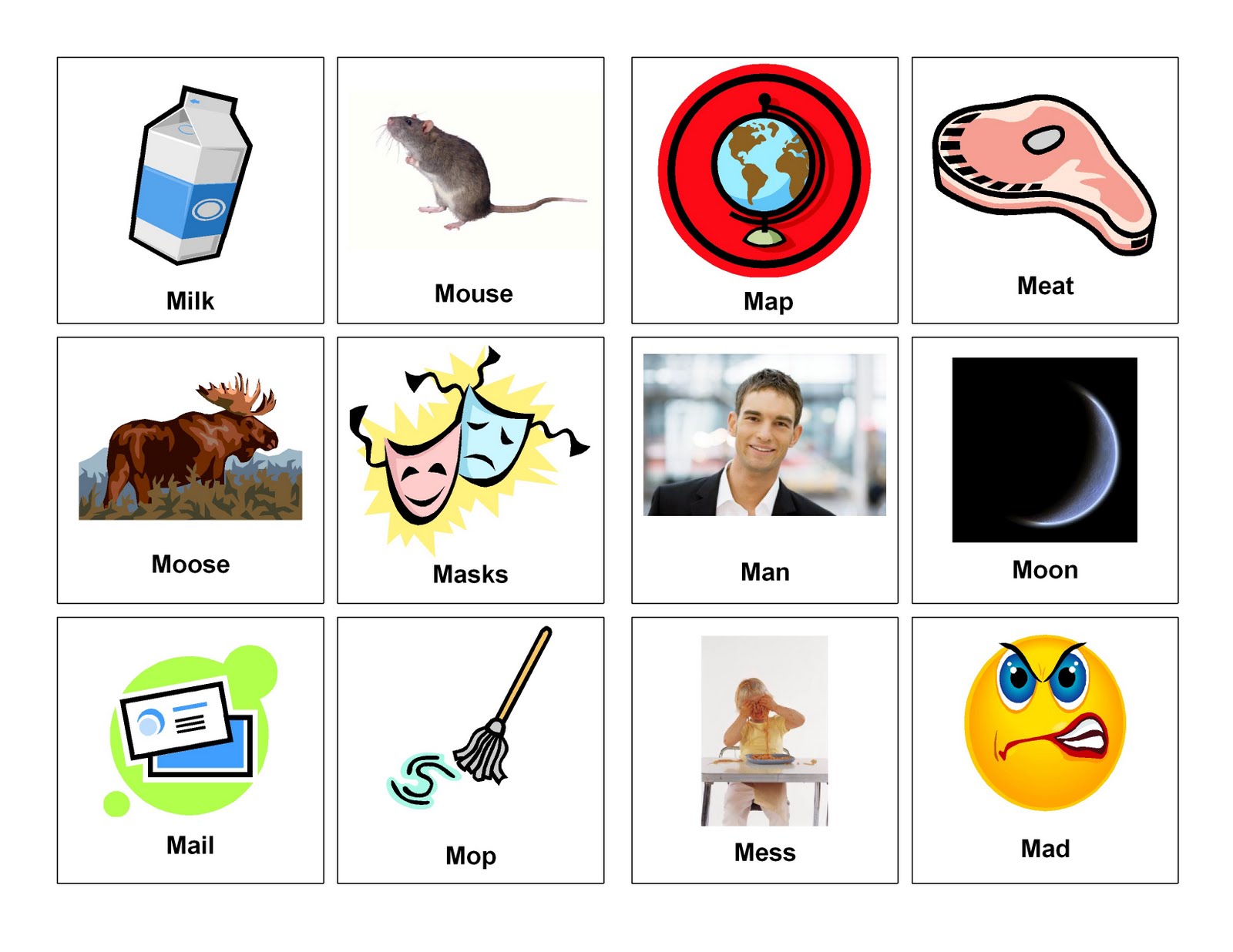 wallpapers Images Starting With Letter M toddler words words starting with m