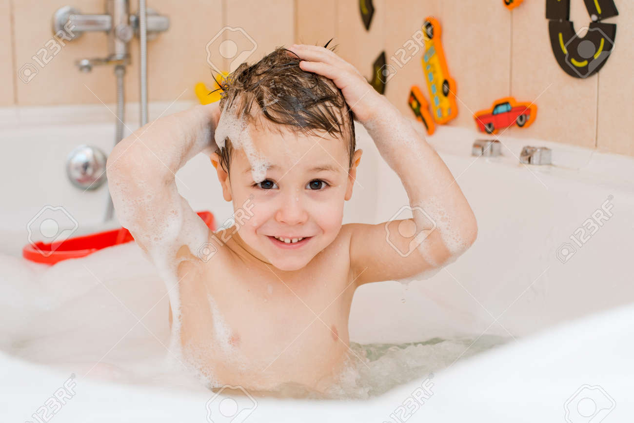 picture Picture Of A Child Bathing https www dreamstime com kids taking bubble bath child bathing bathtub little girl playing water rubber toys foam cute baby colorful white image163837273