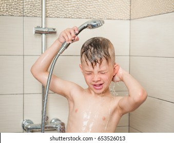 pics Picture Of A Child Bathing https www shutterstock com image photo boy bathes shower 653526013